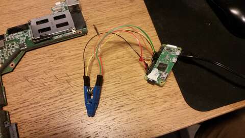 SOIC test clip connections